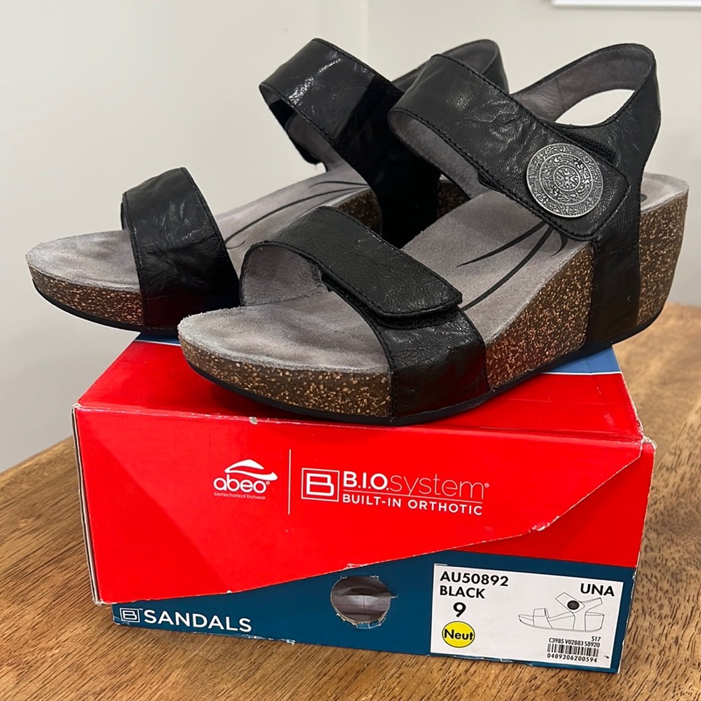 Abeo Biomechanical Footwear Black Wedges